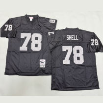 SHELL #78 Men's Las Vegas Raiders Retro NFL Jersey 突袭者
