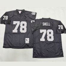 SHELL #78 Men's Las Vegas Raiders Retro NFL Jersey 突袭者