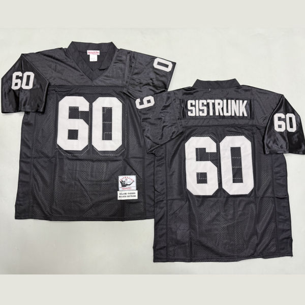 SISTRUNK #60 Men's Las Vegas Raiders Retro NFL Jersey 突袭者