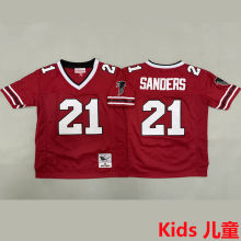 SANDERS #21 Atlanta Falcons Retro Kids NFL Jersey 猎鹰