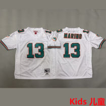 MARINO #13 Miami Dolphins Retro Kids NFL Jersey 海豚