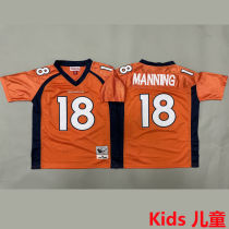 MANNING #18 Denver Broncos Retro Kids NFL Jersey 野马