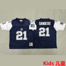 SANDERS #21 Dallas Cowboys Retro Kids NFL Jersey 牛仔