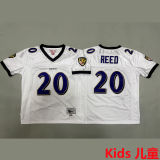 REED #20 Baltimore Ravens Retro Kids NFL Jersey 乌鸦