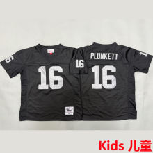 PLUNKETT #16 Las Vegas Raiders Retro Kids NFL Jersey 突袭者