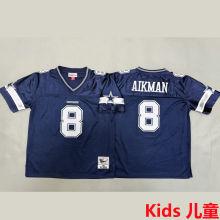 AIKMAN #8 Dallas Cowboys Retro Kids NFL Jersey 牛仔