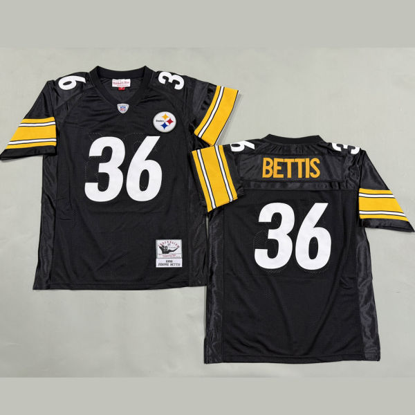 BETTIS #36 Men's Pittsburgh Steelers Retro NFL Jersey 钢人