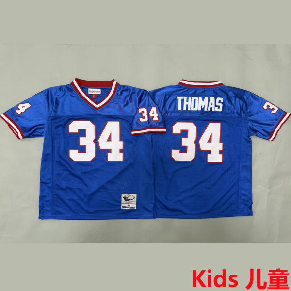THOMAS #34 Buffalo Bills Retro Kids NFL Jersey 布法罗比尔