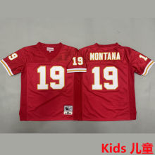 MONTANA #19 Kansas City Chiefs Retro Kids NFL Jersey 酋长
