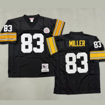 MILLER #83 Men's Pittsburgh Steelers Retro NFL Jersey 钢人