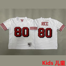 RICE #80 San Francisco 49ers Retro Kids NFL Jersey 49人