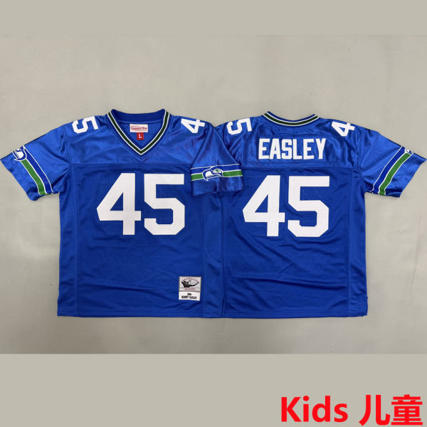 EASLEY #45 Seattle Seahawks Retro Kids NFL Jersey 海鹰