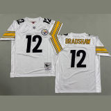 BRADSHAW #12 Men's Pittsburgh Steelers Retro NFL Jersey 钢人