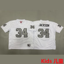 JACKSON #34 Las Vegas Raiders Retro Kids NFL Jersey 突袭者
