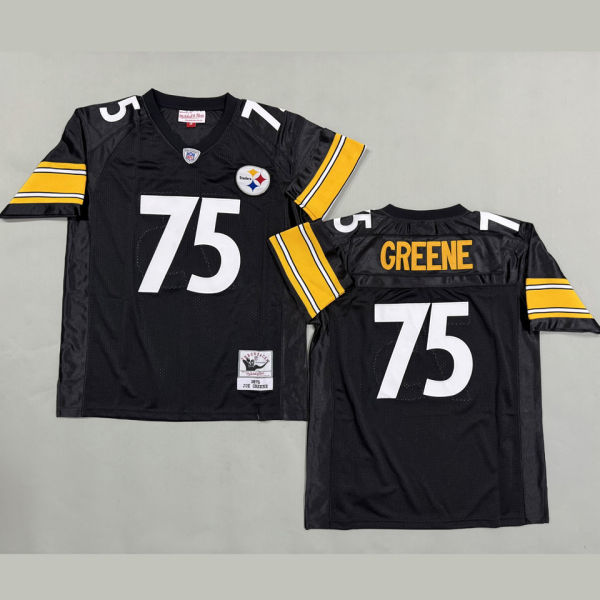 GREENE #75 Men's Pittsburgh Steelers Retro NFL Jersey 钢人