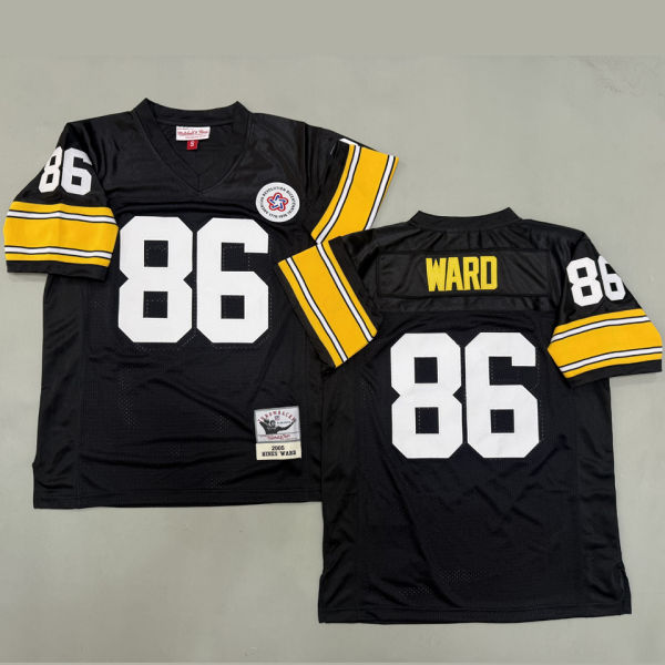 WARD #86 Men's Pittsburgh Steelers Retro NFL Jersey 钢人