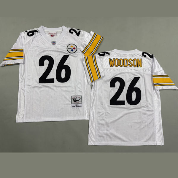 WOODSON #26 Men's Pittsburgh Steelers Retro NFL Jersey 钢人