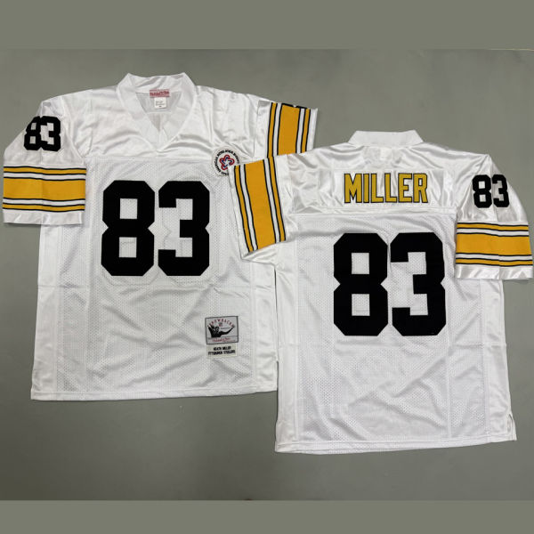 MILLER #83 Men's Pittsburgh Steelers Retro NFL Jersey 钢人