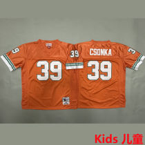 CSONKA #39 Miami Dolphins Retro Kids NFL Jersey 海豚