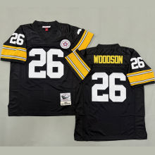 WOODSON #26 Men's Pittsburgh Steelers Retro NFL Jersey 钢人