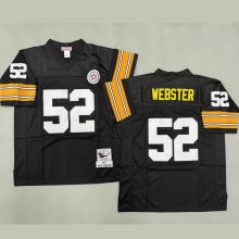 WEBSTER #52 Men's Pittsburgh Steelers Retro NFL Jersey 钢人
