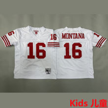 MONTANA #16 San Francisco 49ers Retro Kids NFL Jersey 49人
