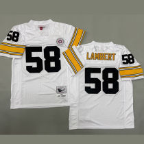LAMBERT #58 Men's Pittsburgh Steelers Retro NFL Jersey 钢人