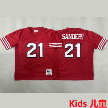 SANDERS #21 San Francisco 49ers Retro Kids NFL Jersey 49人