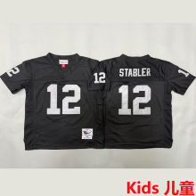 STABLER #12 Las Vegas Raiders Retro Kids NFL Jersey 突袭者