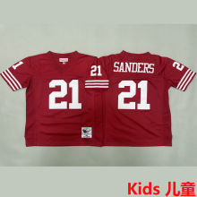 SANDERS #21 San Francisco 49ers Retro Kids NFL Jersey 49人