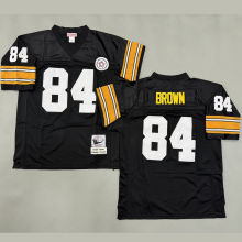 BROWN #84 Men's Pittsburgh Steelers Retro NFL Jersey 钢人