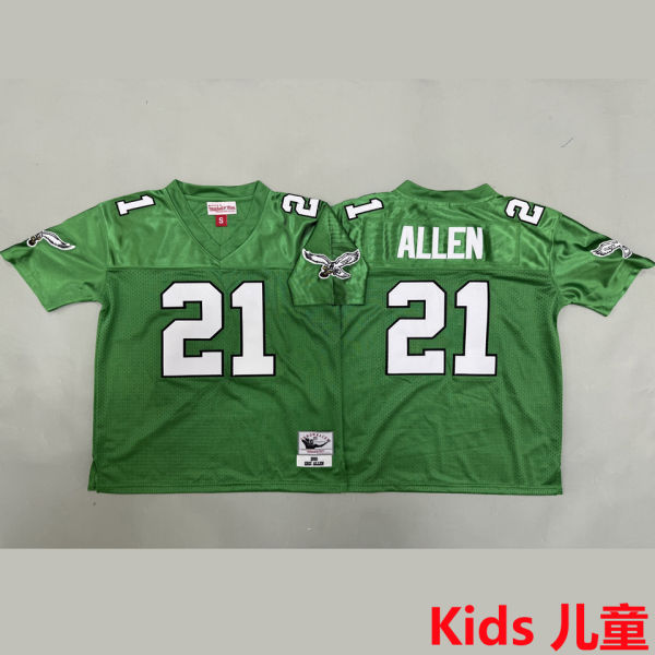 ALLEN #21 Philadelphia Eagles Retro Kids NFL Jersey 老鹰