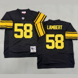LAMBERT #58 Men's Pittsburgh Steelers Retro NFL Jersey 钢人