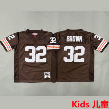 BROWN #32 Cleveland Browns Retro Kids NFL Jersey 布朗
