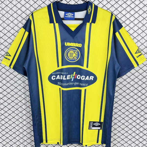 1998/1999 Rosario Central Home Retro Fans Soccer Jersey 罗萨里奥