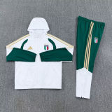 2026/27 Italy White Hoody Zipper Jacket