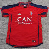 2000/2002 Osasuna Home Red Retro Soccer Jersey