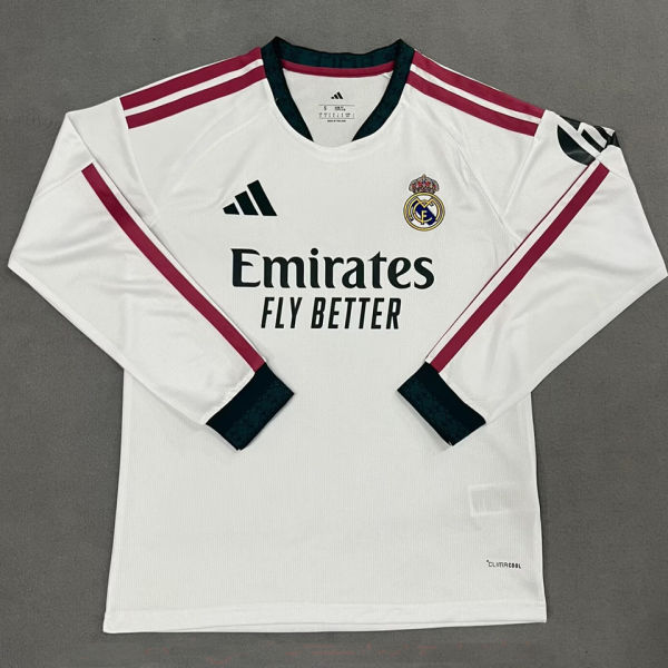 2026/27 RM Home White Fans Long Sleeve Soccer Jersey