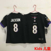JACKSON #8 Baltimore Ravens Kids NFL Jersey 乌鸦