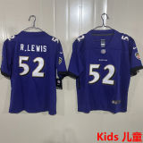 R.LEWIS #52 Baltimore Ravens Kids NFL Jersey 乌鸦