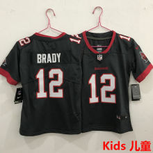 BRADY #12 Tampa Bay Buccaneers Kids NFL Jersey 海盗队