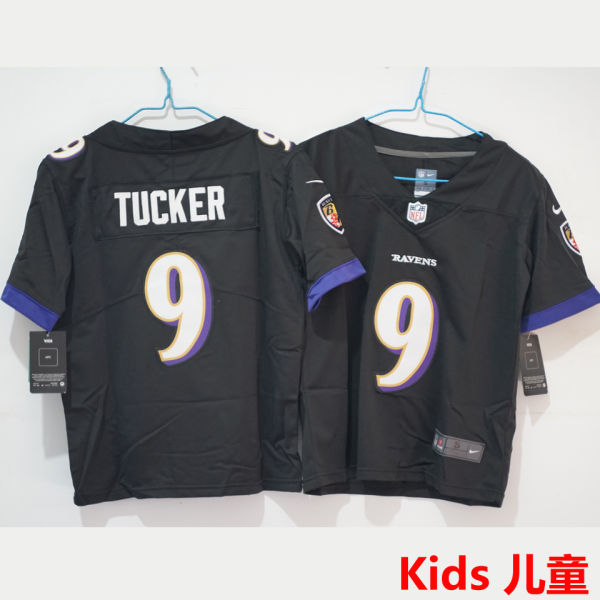 TUCKER #9 Baltimore Ravens Kids NFL Jersey 乌鸦