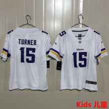 TURNER #15 Minnesota Vikings Kids NFL Jersey 维京人