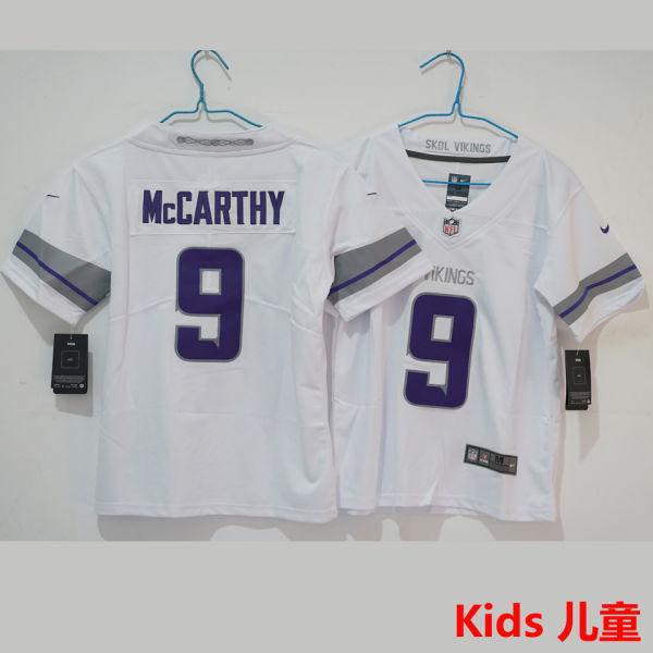 McCARTHY #9 Minnesota Vikings Kids NFL Jersey 维京人