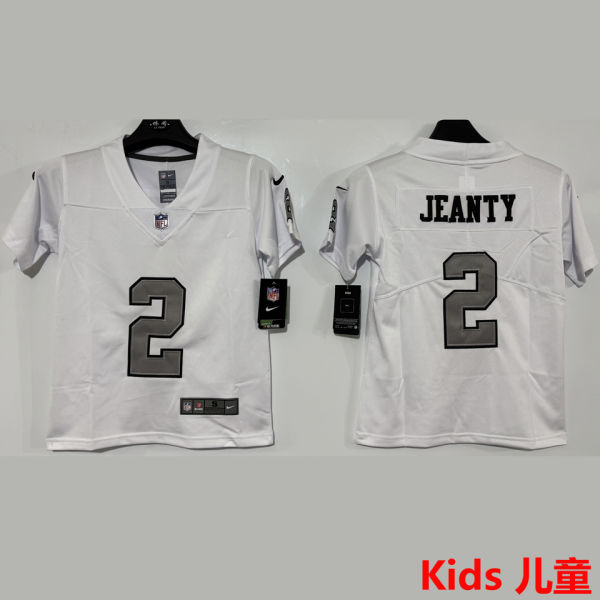 JEANTY #2 Las Vegas Raiders Kids NFL Jersey 突袭者