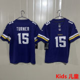 TURNER #15 Minnesota Vikings Kids NFL Jersey 维京人