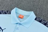 2026/27 Man City Light Blue POLO Training Tracksuit
