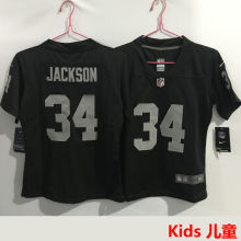 JACKSON #34 Las Vegas Raiders Kids NFL Jersey 突袭者