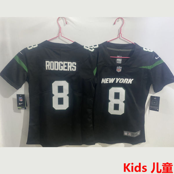 RODGERS #8 New York Jets Kids NFL Jersey 喷气机
