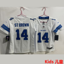 ST BROWN #14 Detroit Lions Kids NFL Jersey 雄狮